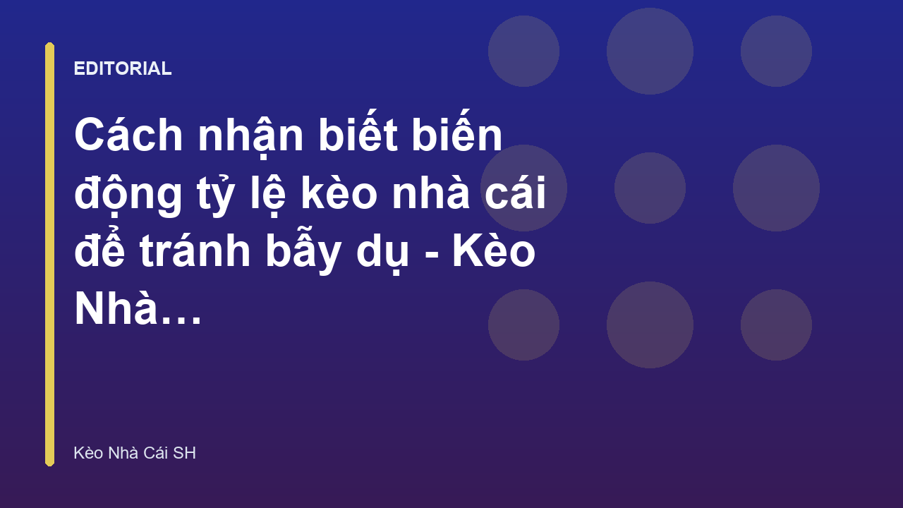 Biểu đồ minh họa biến động tỷ lệ kèo nhà cái